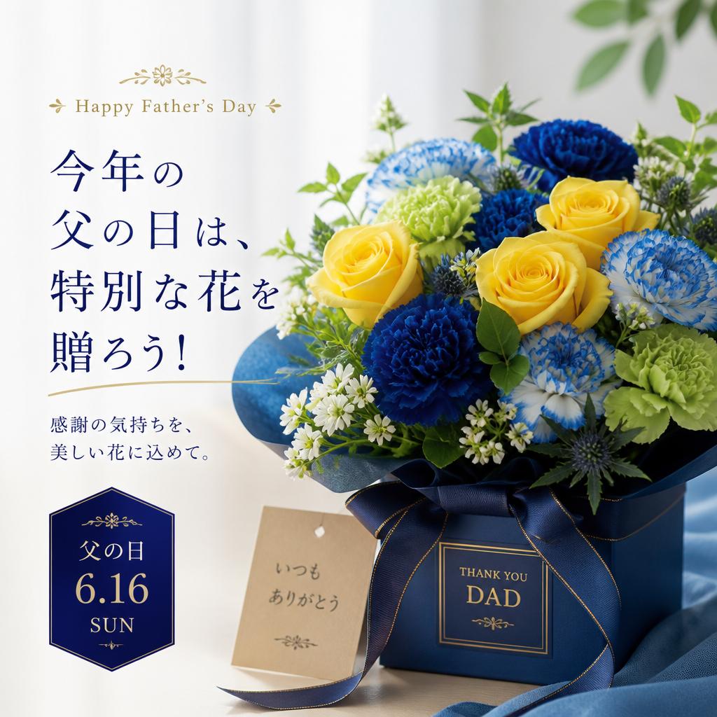 今年の父の日は、特別な花を贈ろう！
