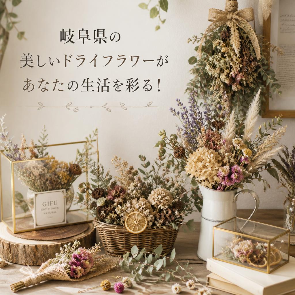 岐阜県の美しいドライフラワーがあなたの生活を彩る！