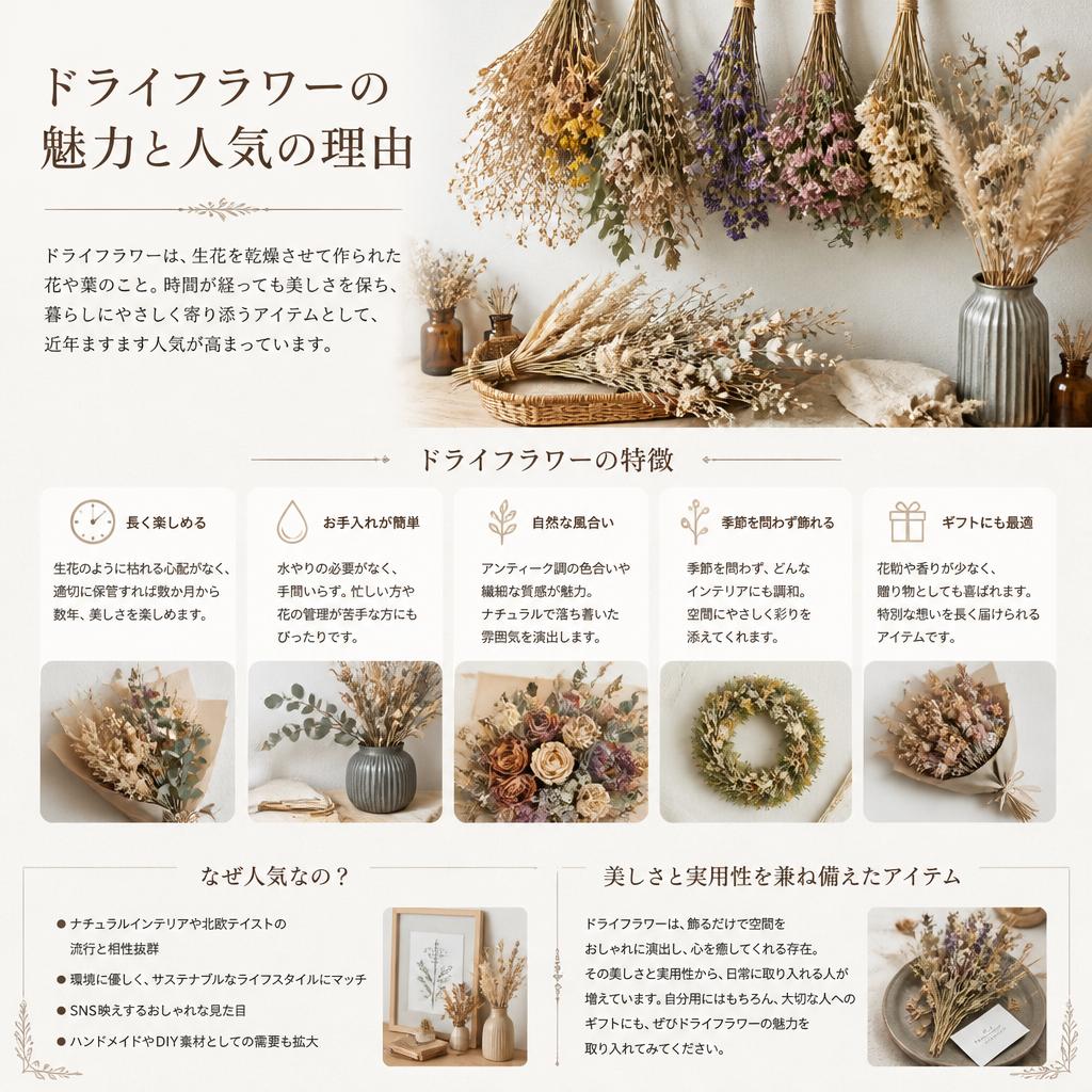 2. ドライフラワーの魅力とは？