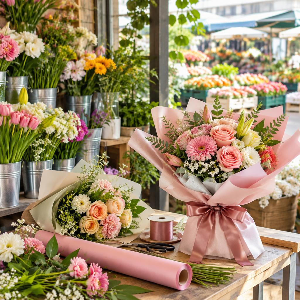 新鮮な花と心を込めたラッピングで、想いを届ける