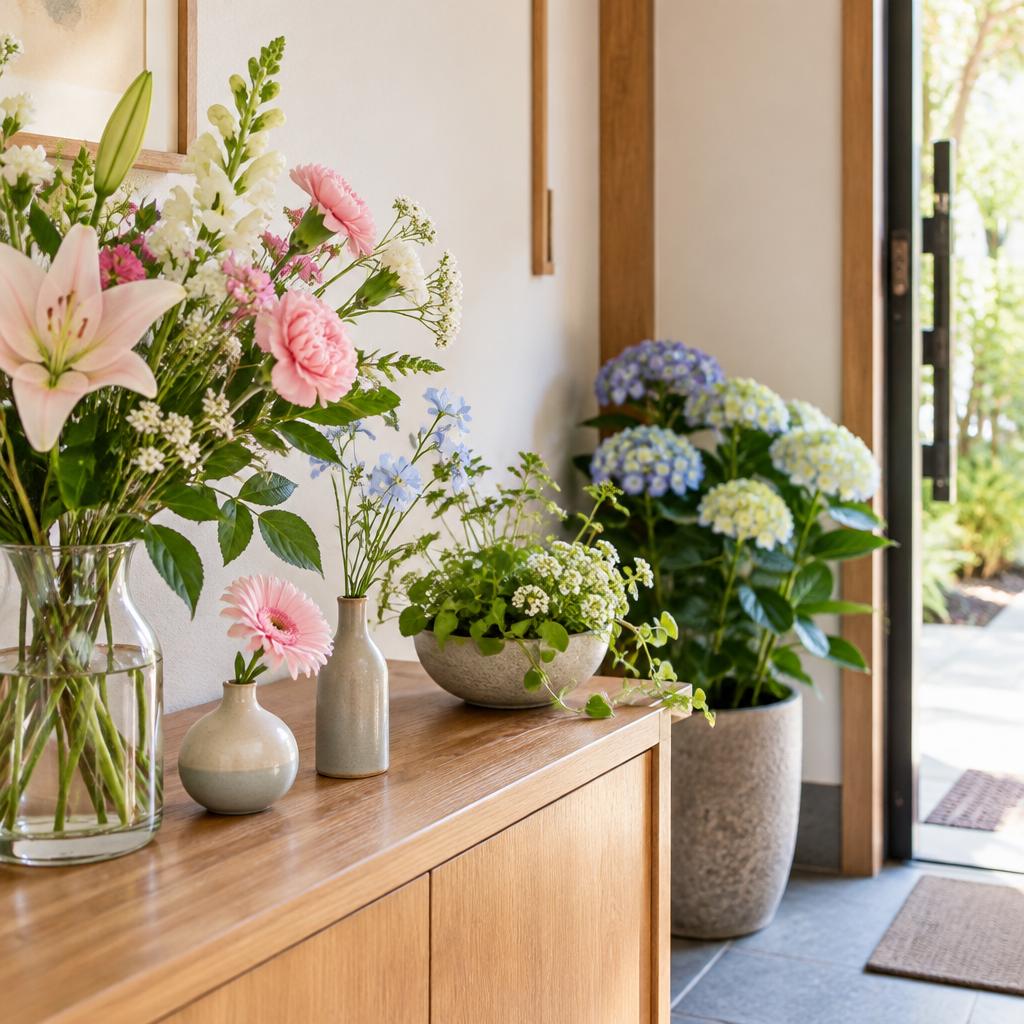 扉を開けるたび、季節に出会う。玄関におすすめの花